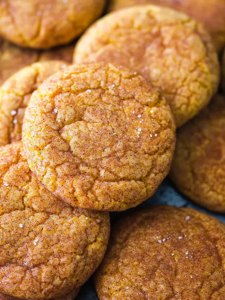 Pumpkin Snickerdoodle Cookies.