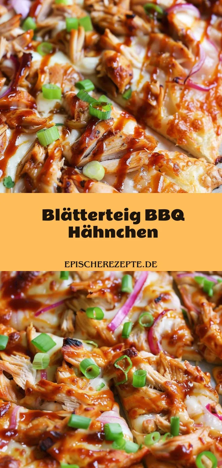 Template of Blätterteig BBQ Hähnchen