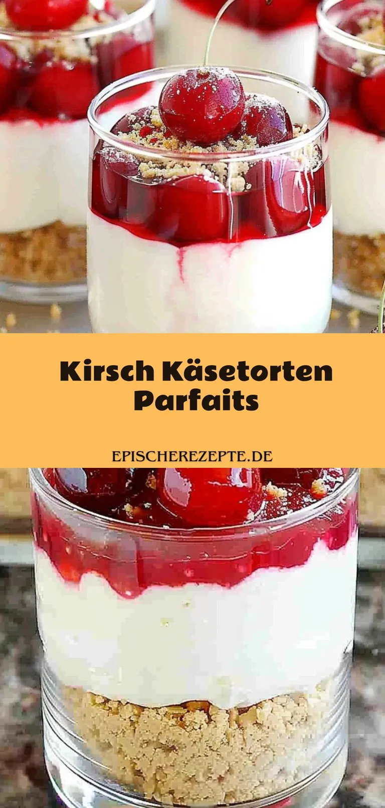 Template of Kirsch Käsetorten Parfaits