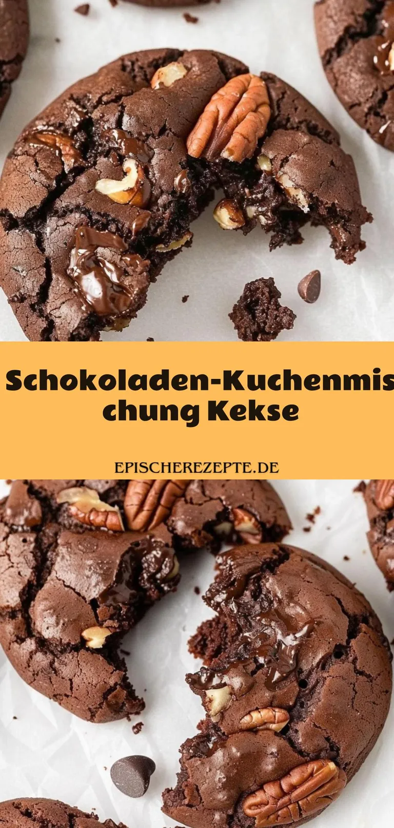 Template of Schokoladen-Kuchenmischung Kekse