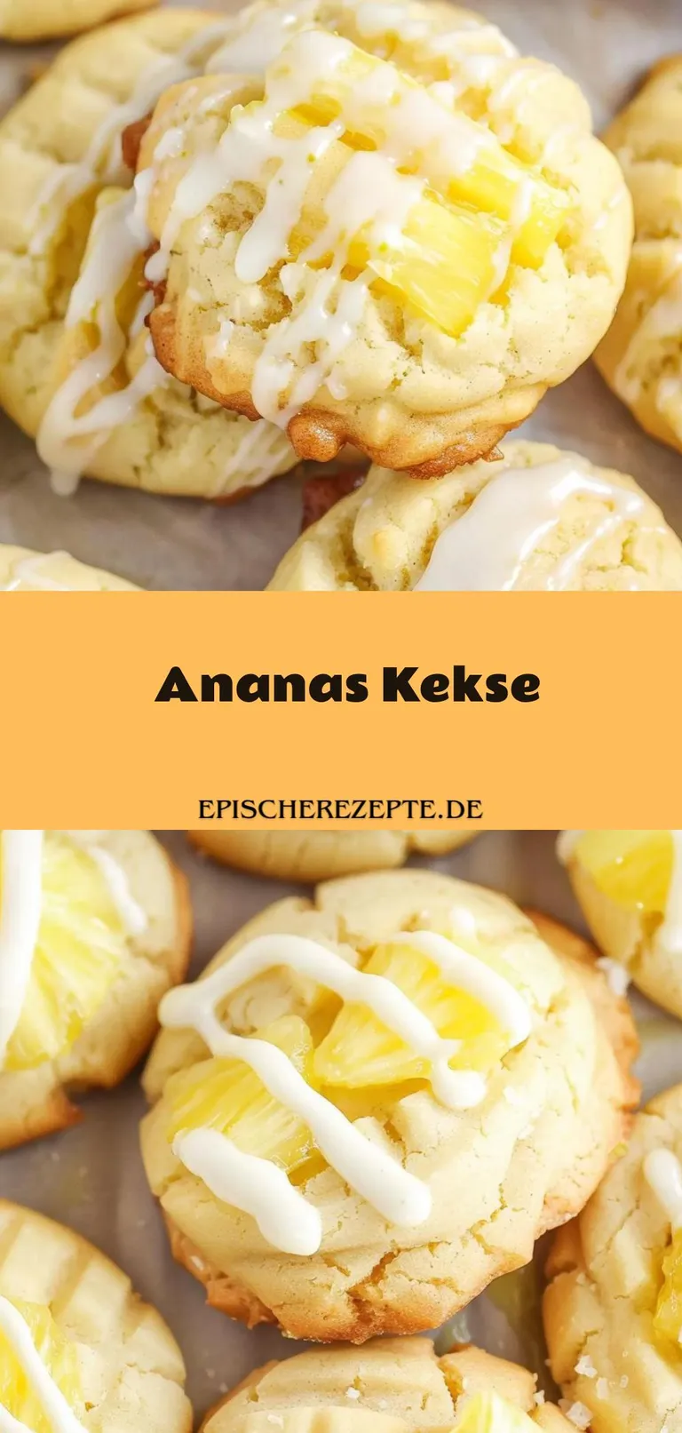 Template of Ananas Kekse