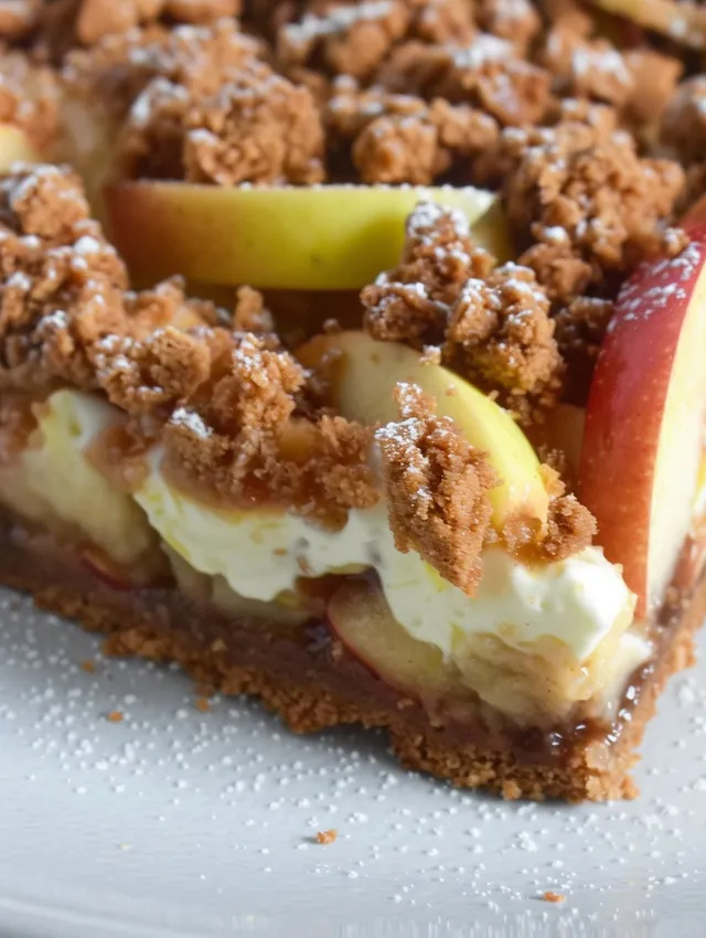 A slice of Spekulatius-Streuselkuchen.