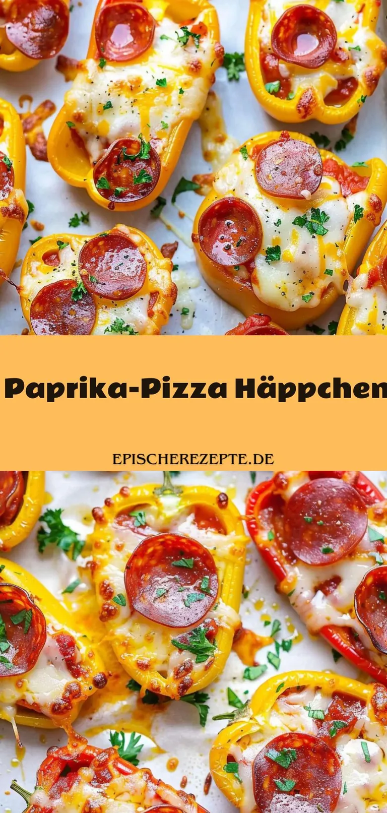 Template of Paprika-Pizza Häppchen