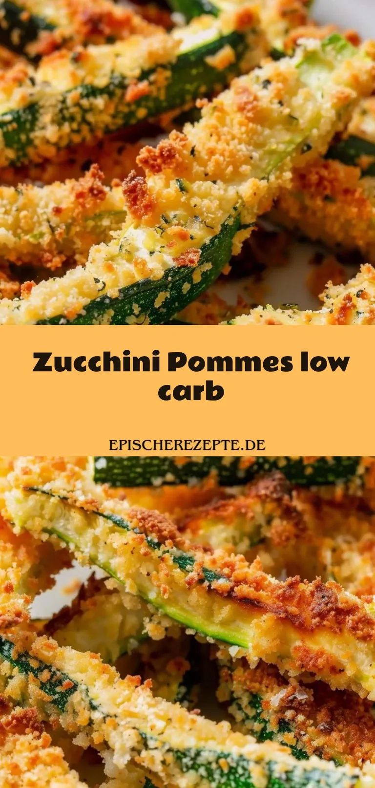 Template of Zucchini Pommes low carb