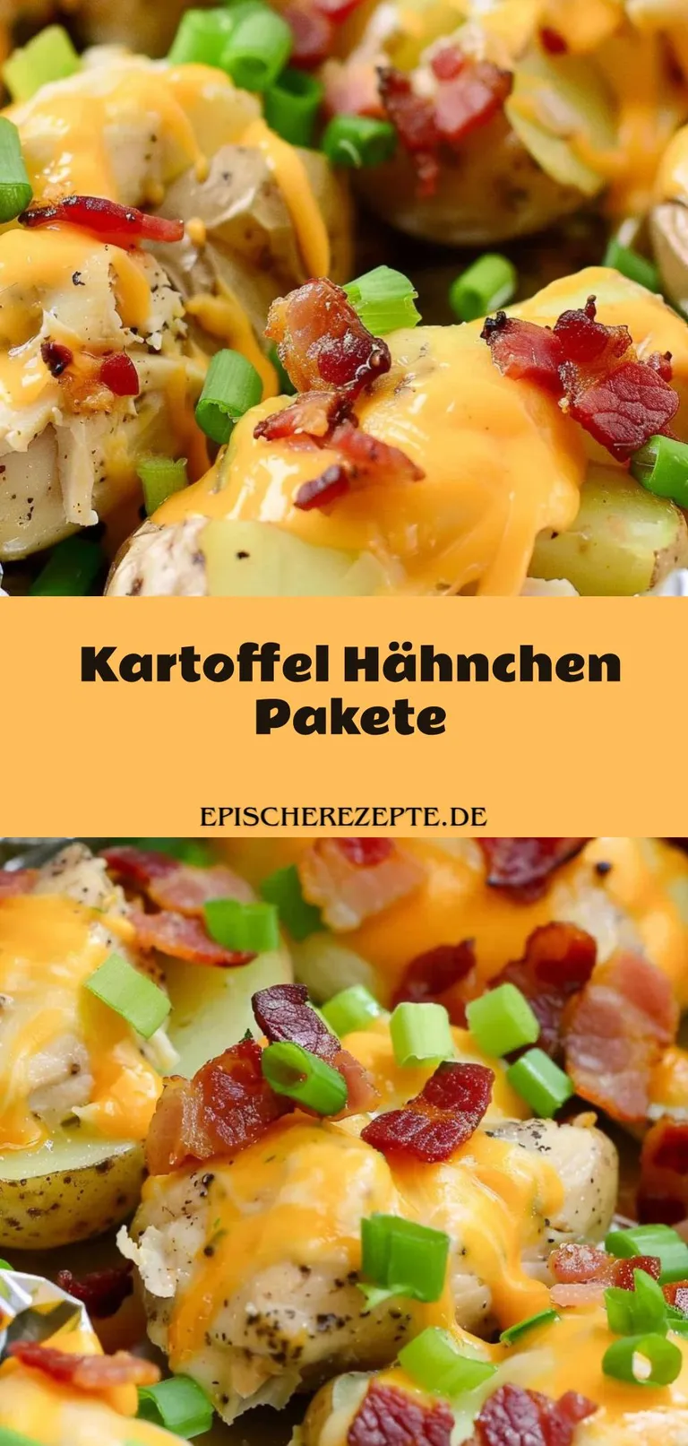Template of Kartoffel Hähnchen Pakete