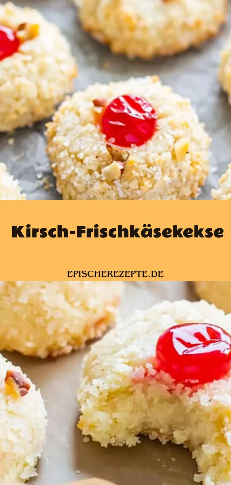 Template of Kirsch-Frischkäsekekse