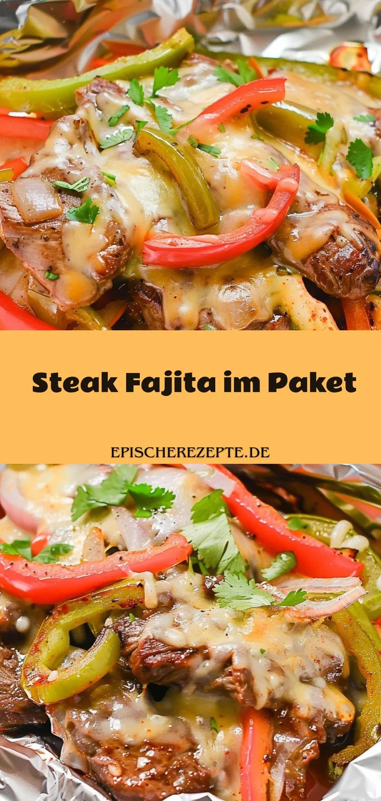 Template of Steak Fajita im Paket