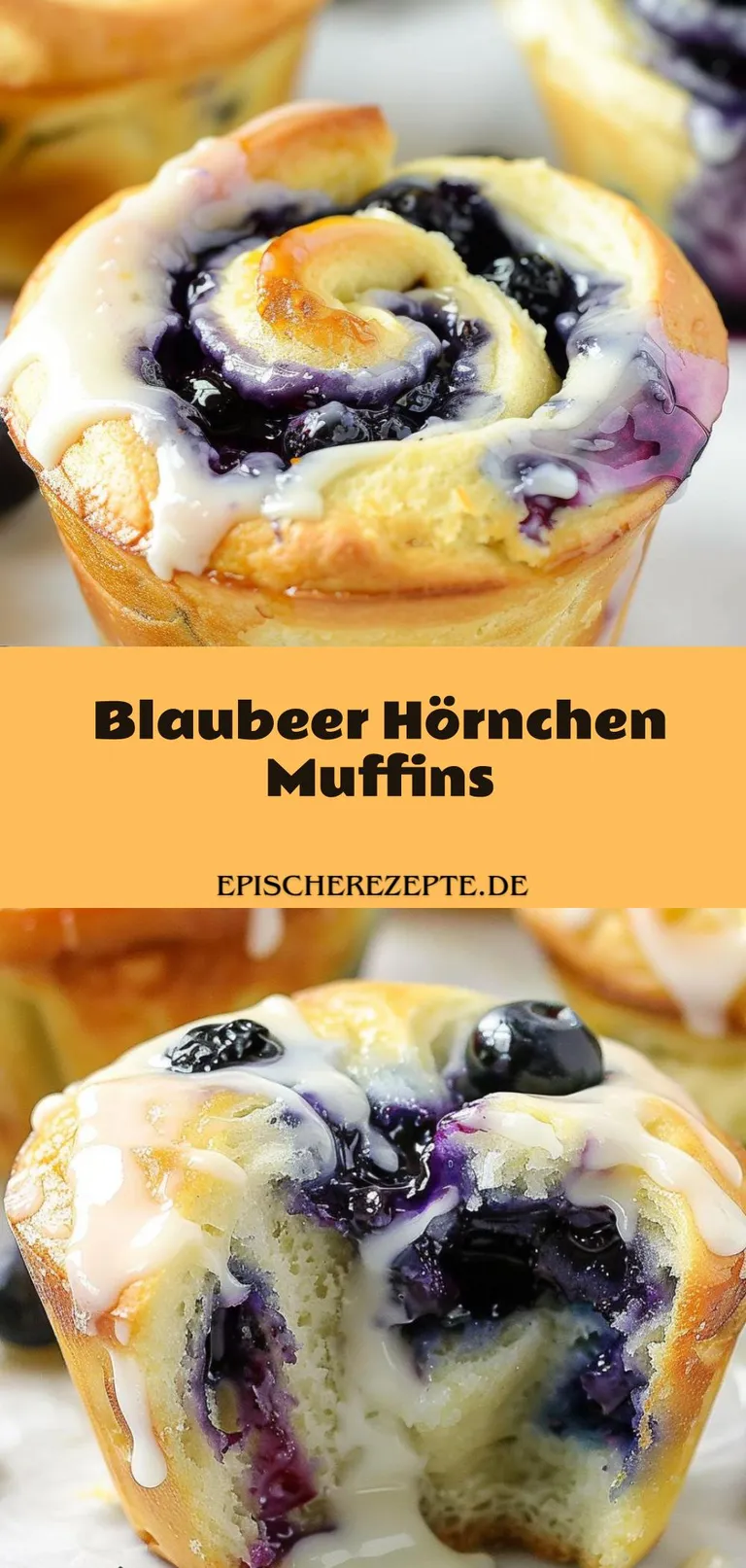 Template of Blaubeer Hörnchen Muffins