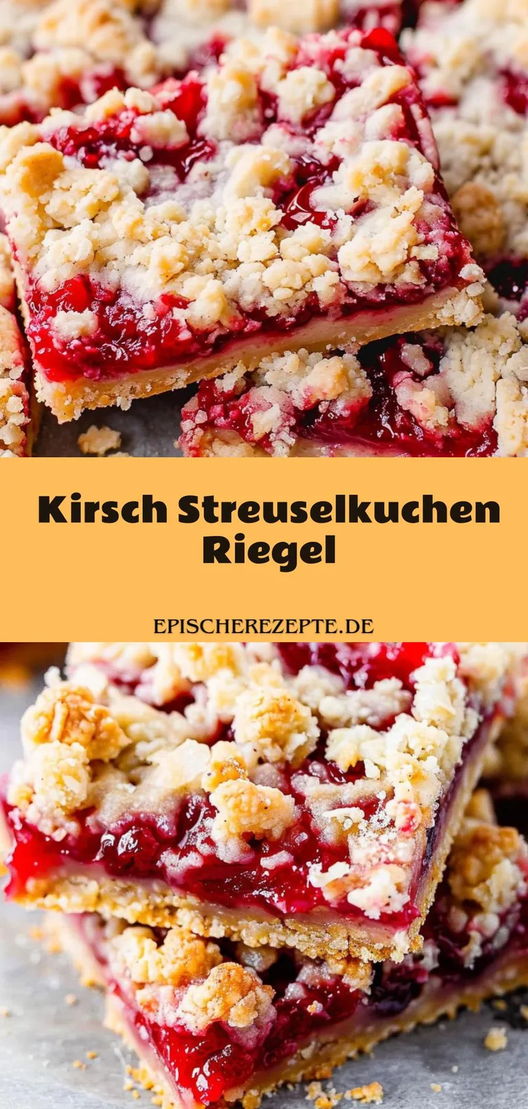 Template of Kirsch Streuselkuchen Riegel