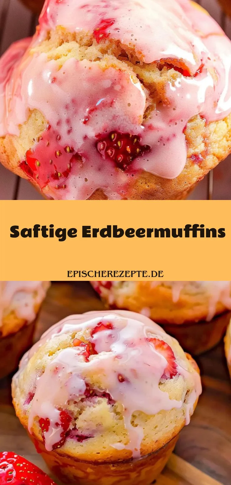Template of Saftige Erdbeermuffins