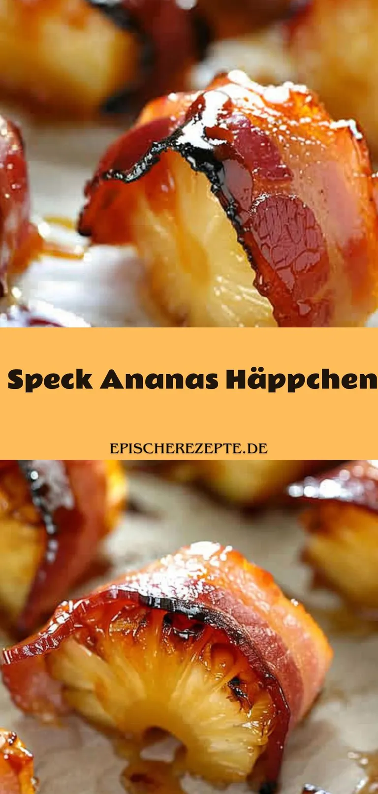 Template of Speck Ananas Häppchen