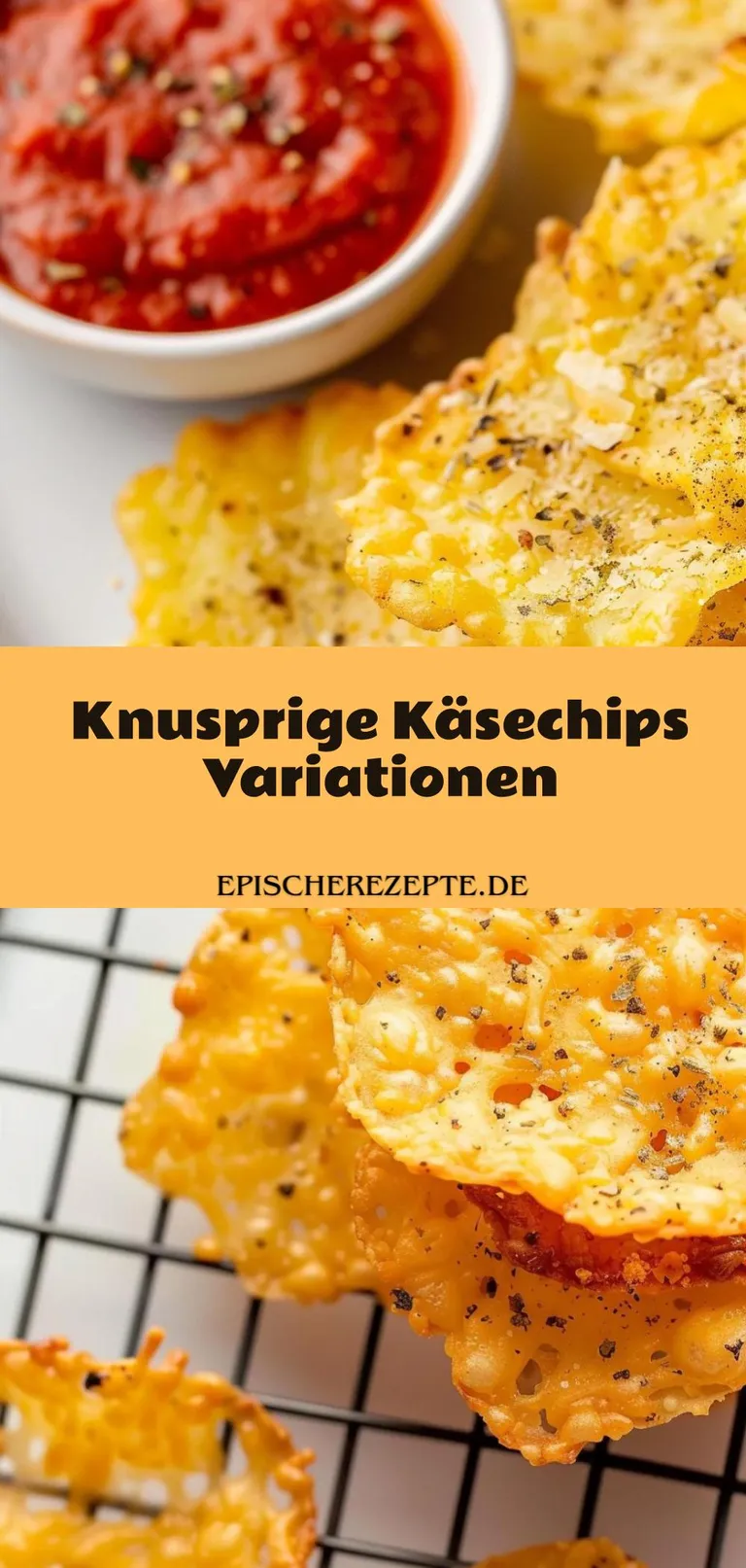Template of Knusprige Käsechips Variationen