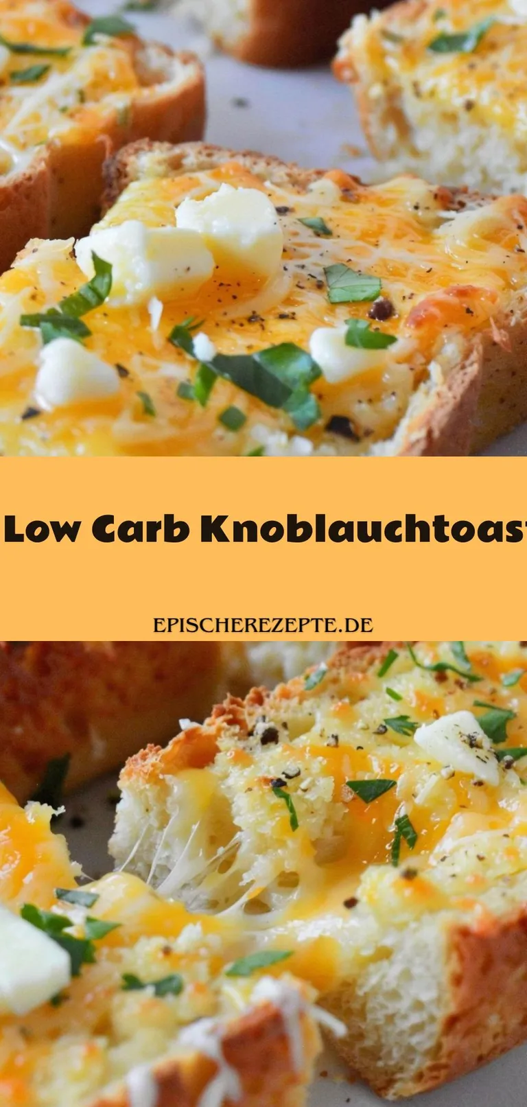Template of Low Carb Knoblauchtoast