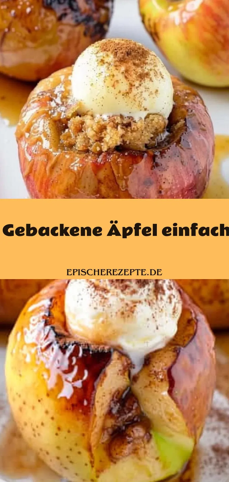 Template of Gebackene Äpfel einfach
