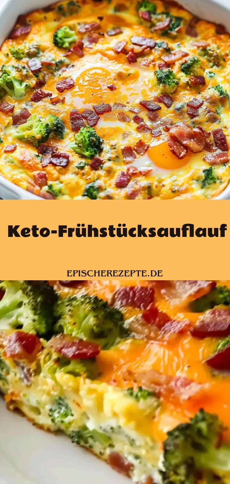 Template of Keto-Frühstücksauflauf