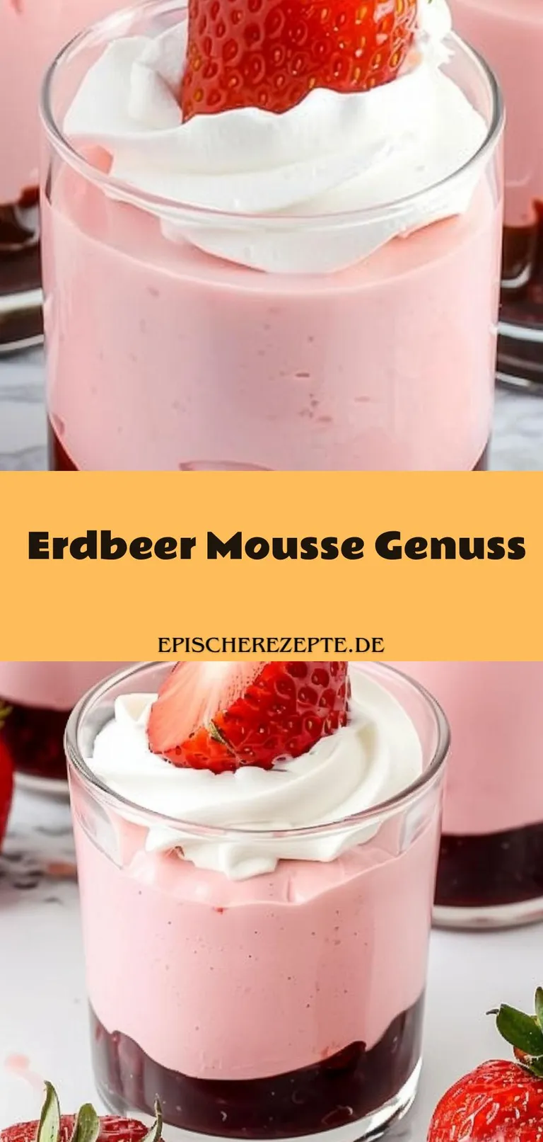 Template of Erdbeer Mousse Genuss