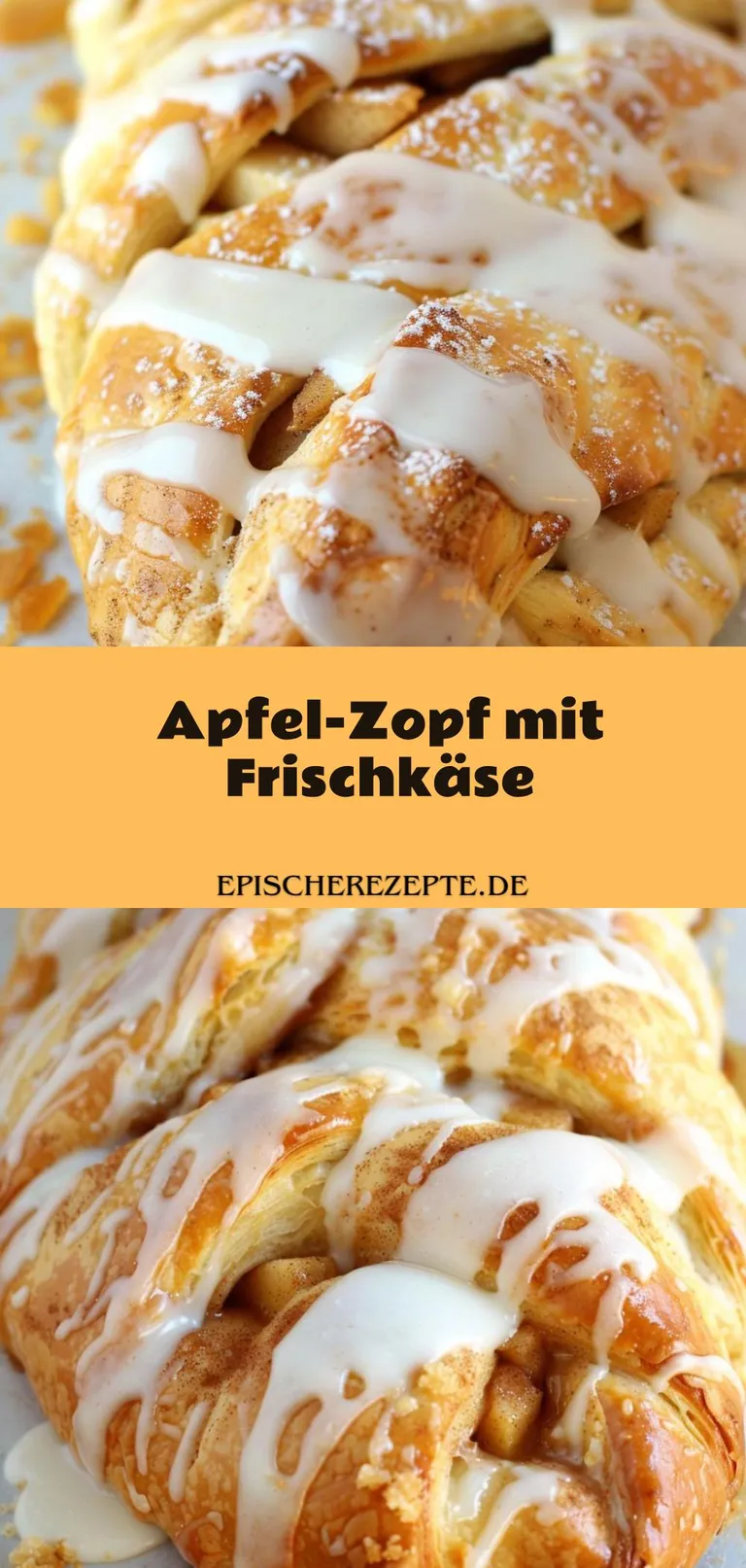 Template of Apfel-Zopf mit Frischkäse