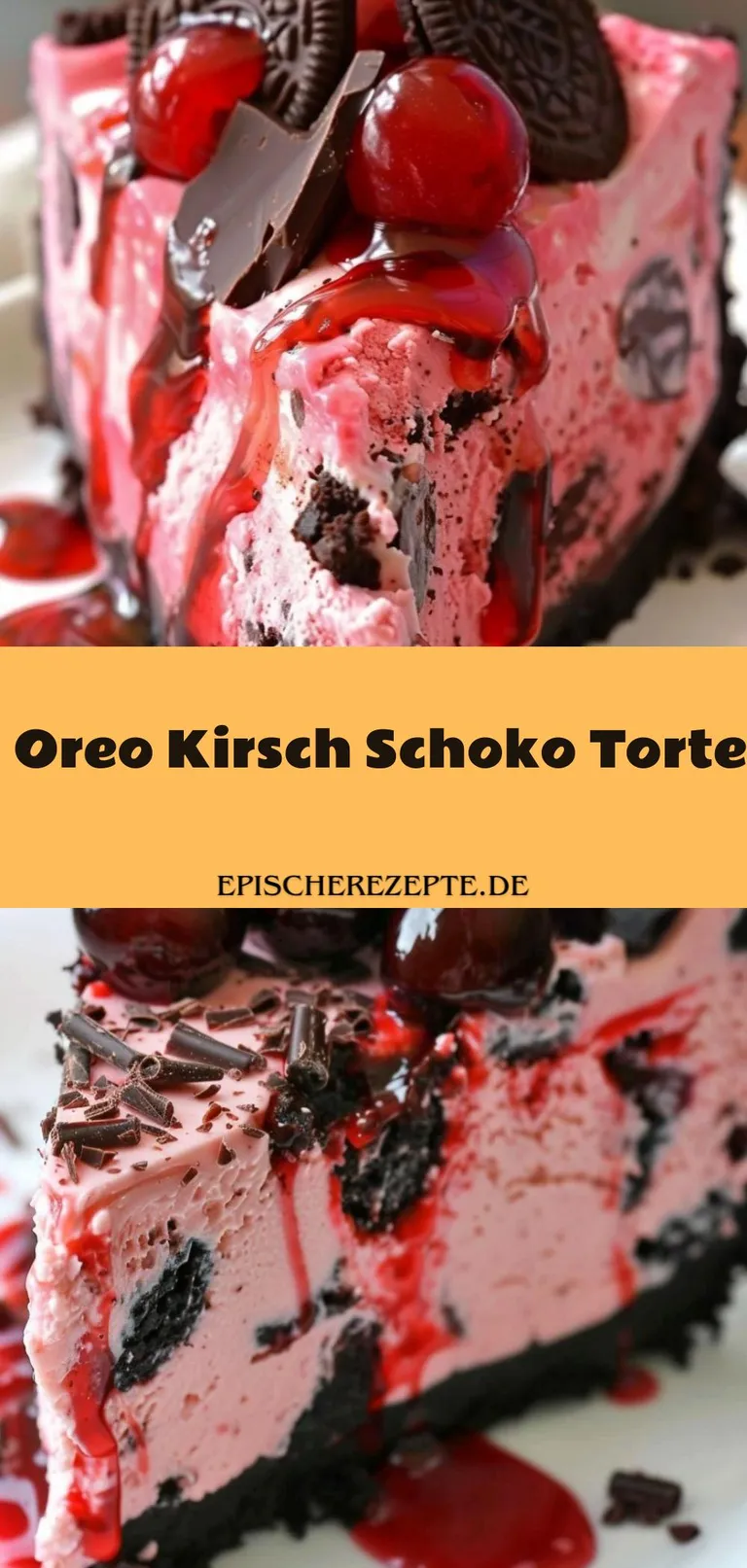 Template of Oreo Kirsch Schoko Torte