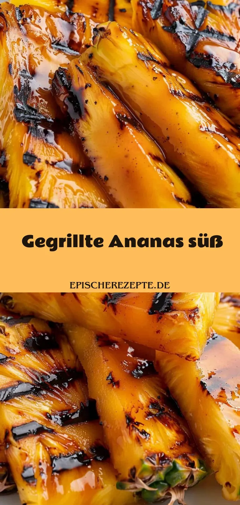 Template of Gegrillte Ananas süß