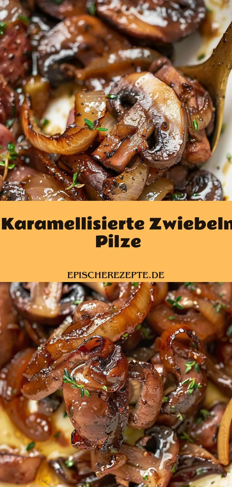Template of Karamellisierte Zwiebeln Pilze