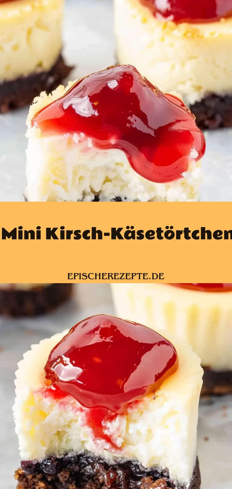 Template of Mini Kirsch-Käsetörtchen