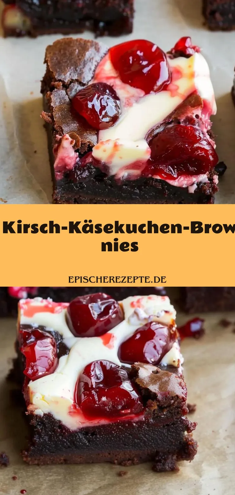 Template of Kirsch-Käsekuchen-Brownies