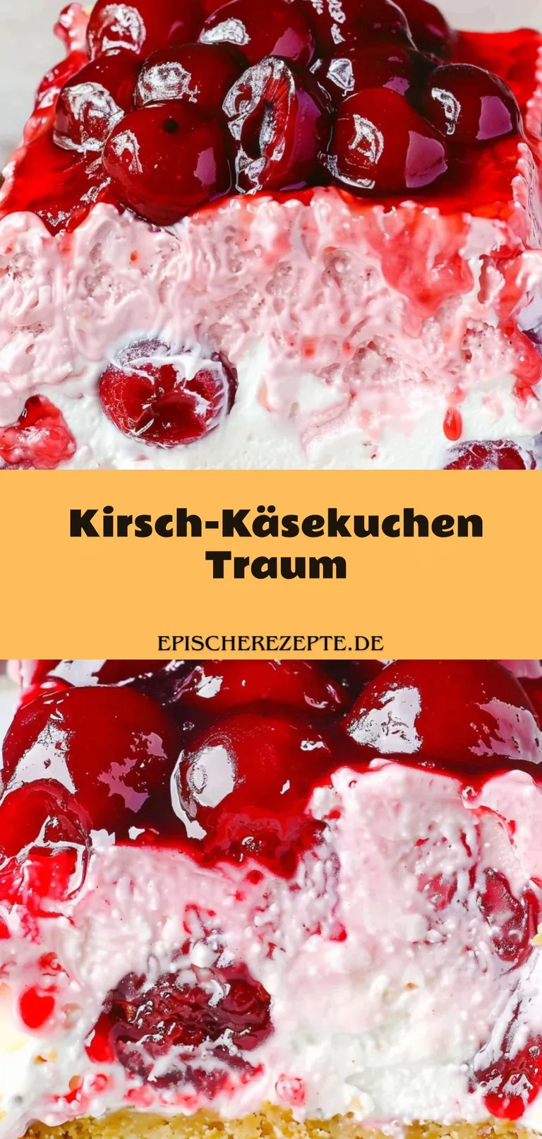 Template of Kirsch-Käsekuchen Traum