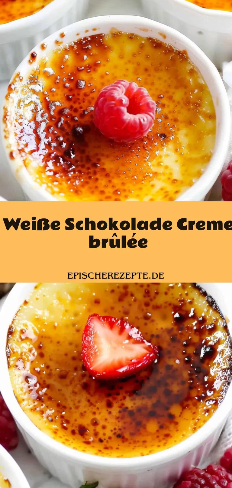 Template of Weiße Schokolade Creme brûlée