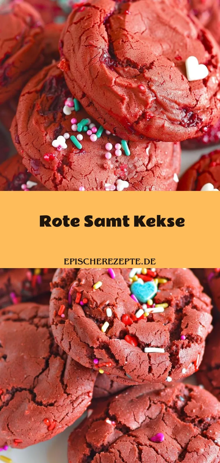 Template of Rote Samt Kekse