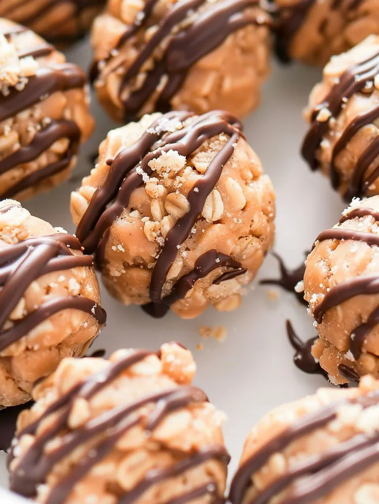 A plate of chocolate covered peanut butter balls.