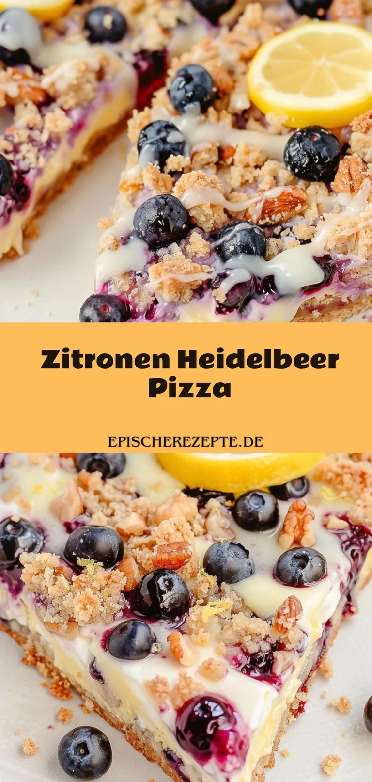 Template of Zitronen Heidelbeer Pizza