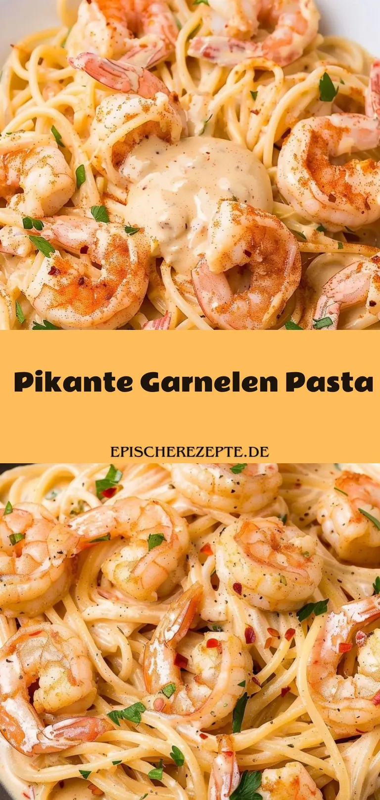 Template of Pikante Garnelen Pasta