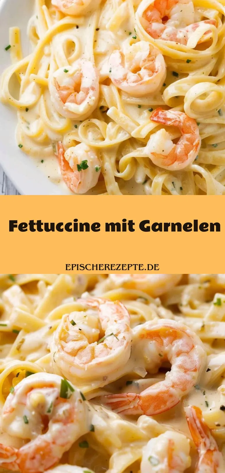 Template of Fettuccine mit Garnelen