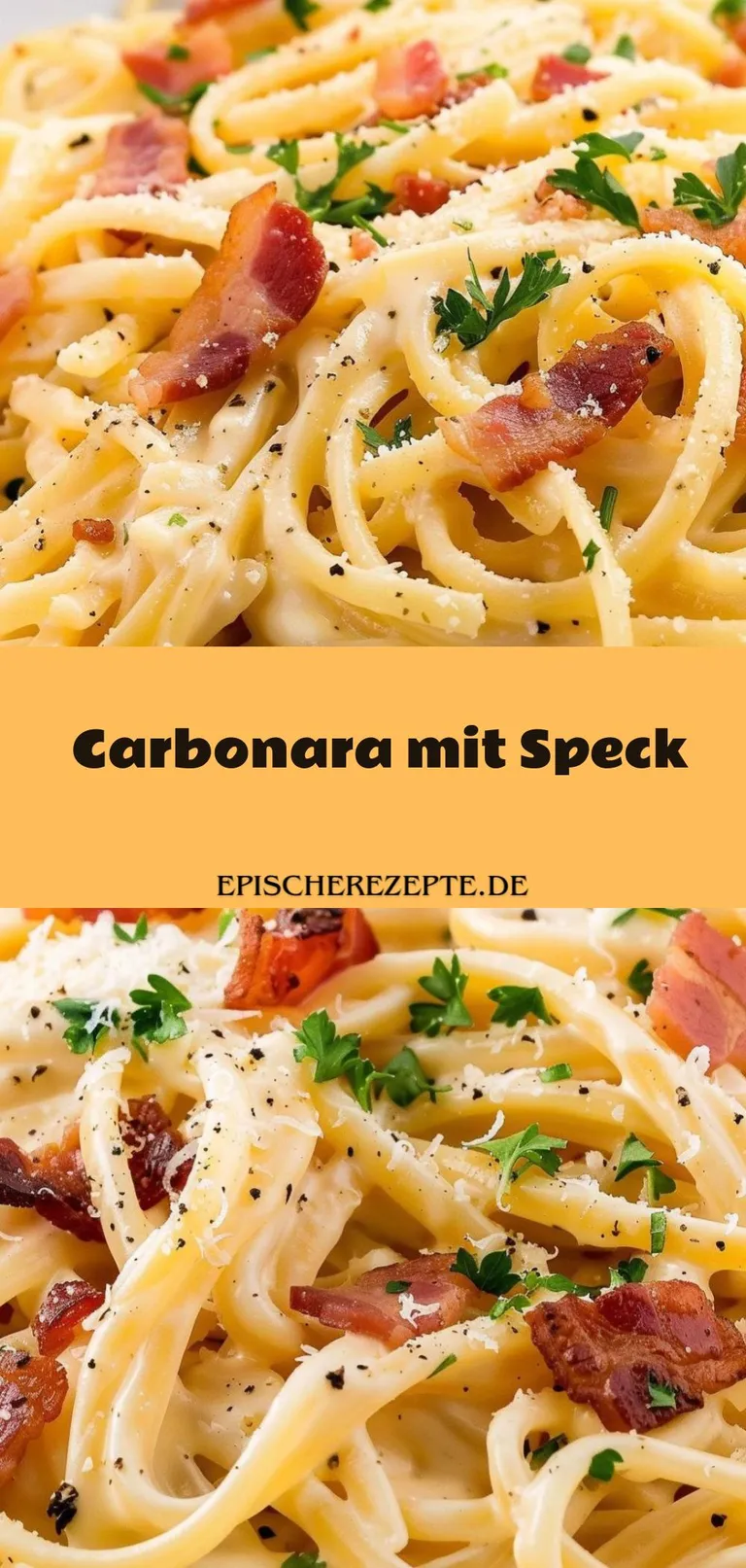 Template of Carbonara mit Speck