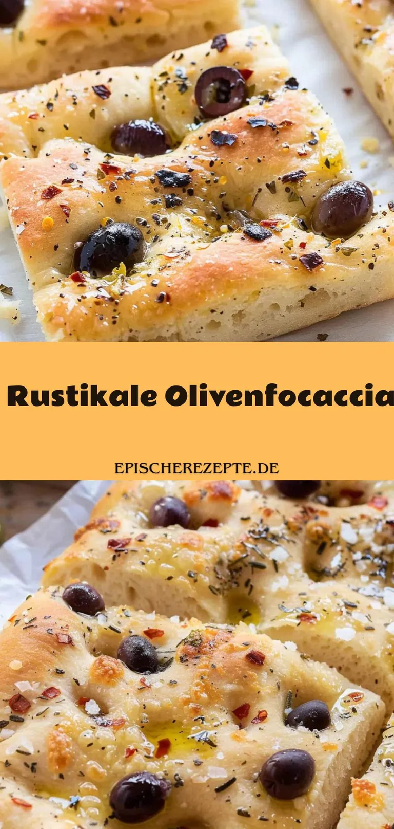 Template of Rustikale Olivenfocaccia