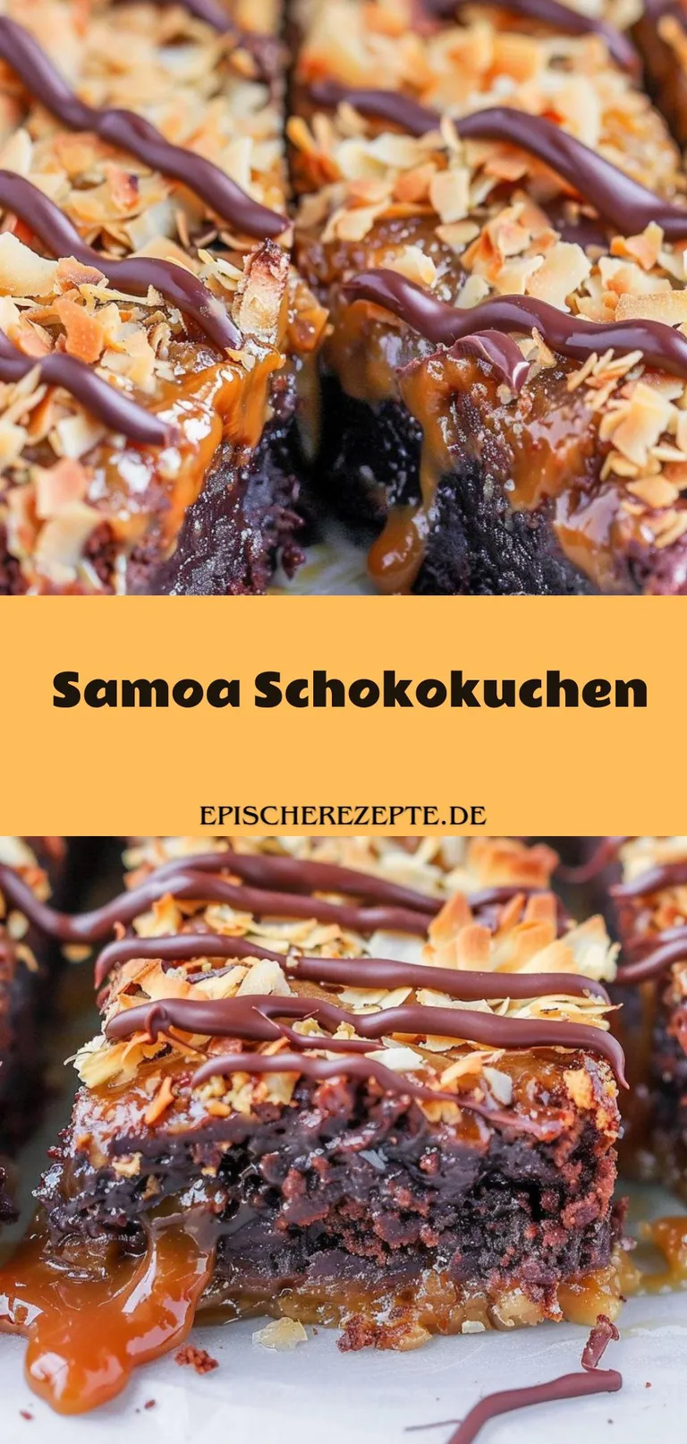 Template of Samoa Schokokuchen